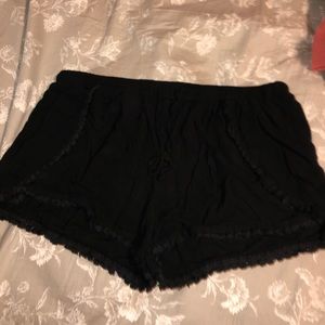 Black stretchy shorts